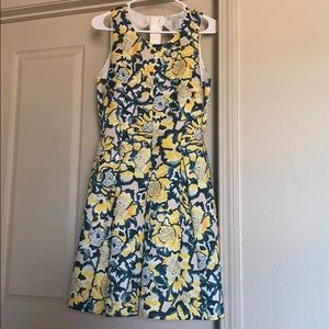 Yellow and green dress
